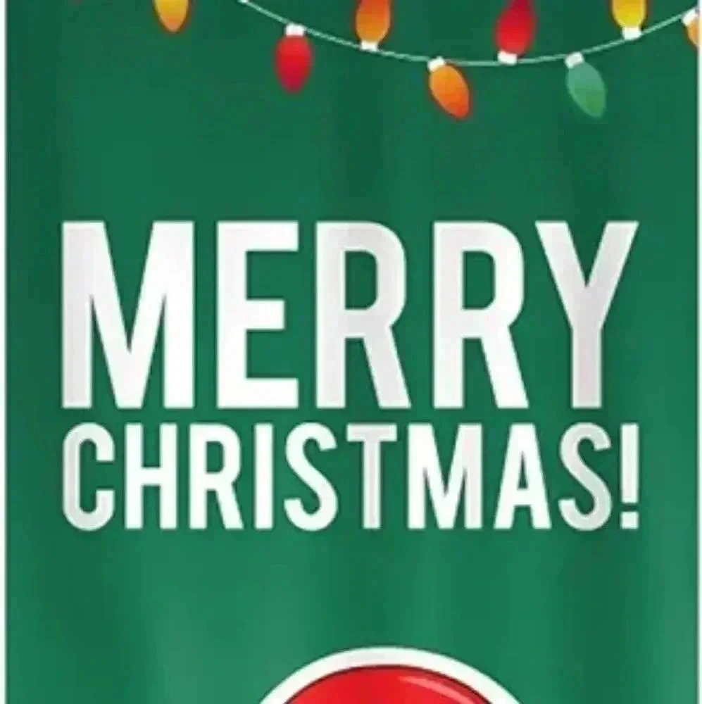 CHRISTMAS Happy Holidays SANTA Door‎ Banner Reusable Washable 84in NEW